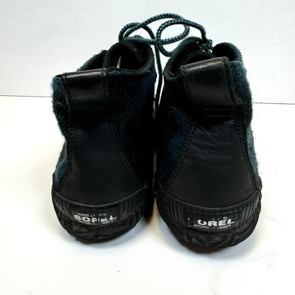 Sorel Duck Boots Womens 8.5 Out N About Plus Rain Blue Plaid Ankle NL3931-010 - Picture 6 of 9
